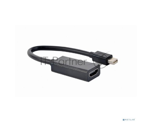 Переходник miniDisplayPort -> HDMI, Cablexpert A-mDPM-HDMIF4K-01, 4K, 20M/19F, кабель 15см, черный, пакет