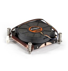 Кулер ExeGate EX286162RUS ESNK-0049.PWM.1U.115x.Cu (Медный, 1U, LGA1150/1151/1155/1156/1200, TDP 115W, Fan 75mm, PWM, 2000-5000RPM, 2 ball bearing, 4pin, 46-54db, ресурс 70000 часов, 345г, на винтах, с термопастой, Retail box)