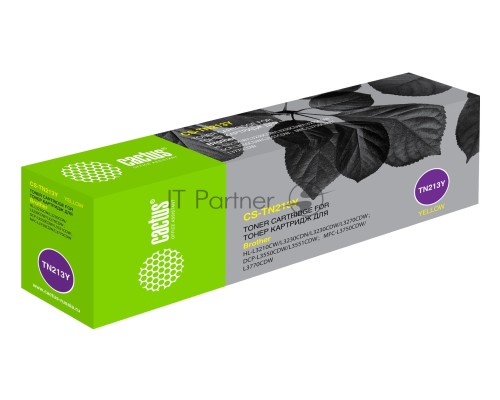 Картридж лазерный Cactus CS-TN213Y желтый (1300стр.) для Brother HL 3230/DCP3550/MFC3770