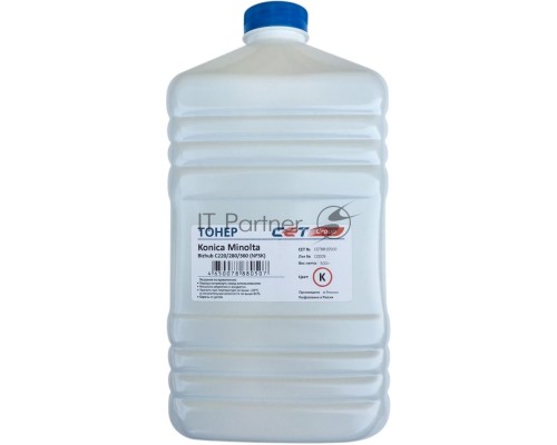 Тонер Cet NF5K CET8815500 черный бутылка 500гр. для принтера Konica Minolta Bizhub C220/280/360