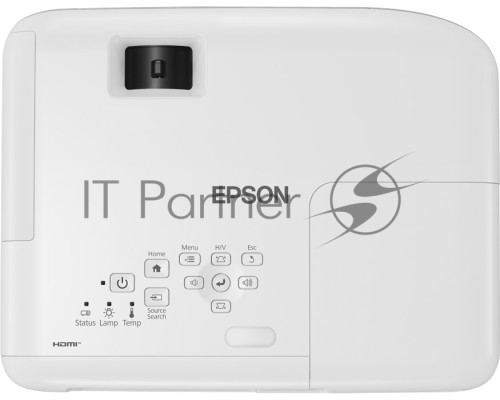 Проектор Epson EB-E01 white (LCD, 1024 x768, 3300Lm, 15000:1, 2.4 kg) (V11H971040)