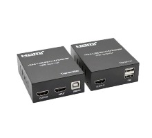 ORIENT VE049, HDMI KVM extender (Tx+Rx), HDMI+USB+Audio удлинитель до 60 м по витой паре Cat5e/6, HDMI 1.4, 4K@30Hz/1080p@60Hz, HDCP (31211)