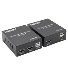 ORIENT VE050, HDMI KVM extender (Tx+Rx), HDMI+USB+Audio удлинитель до 120 м по витой паре Cat5e/6, HDMI 1.4, 4K@30Hz/1080p@60Hz, HDCP (31212)