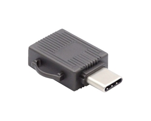 [переходник] ORIENT C321, Type-C USB 3.2 Gen1 (SuperSpeed 5Gbps) мини картридер microSD/T-Flash, поддержка OTG, графитовый корпус из алюминия (31330)