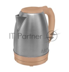 Чайник электрический Мастерица EK-1801М, капучино, 1,8л, нержавейка