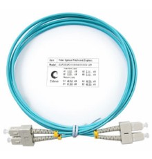 Cabeus FOP-50-SC-SC-2m Шнур оптический duplex SC-SC 50/125 mm OM3 2м LSZH