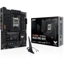 ASUS TUF GAMING A620-PRO WIFI (Socket AM5, ATX, 4xDDR5(192GB), DP/HDMI 2.0, 1xPCIe 4.0x16/1xPCIe 3.0x16/2xPCIe 3.0, 1xLAN (2.5GbE), Wi-Fi, BT, 4xSATA 6Gb/s, 2xM.2, 2xUSB 3.2, 3xUSB 2.0)