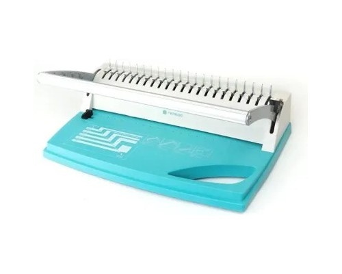 [ГЕЛЕОС ламинаторы/переплетчики] ГЕЛЕОС Переплетчик БП-9+ бирюзово-белый
