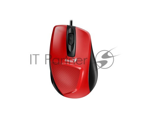 Мышь Genius Mouse DX-150X ( Cable, Optical, 1000 DPI, 3bts, USB ) Red