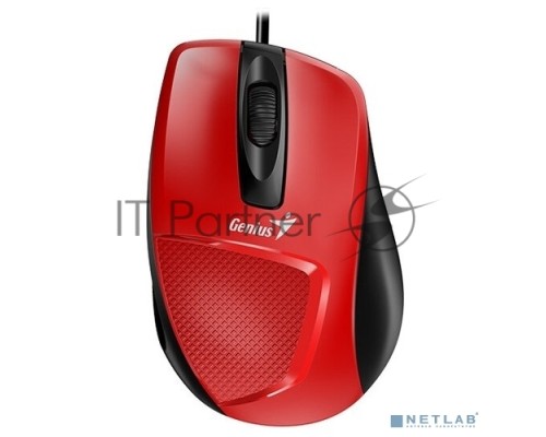 Мышь Genius Mouse DX-150X ( Cable, Optical, 1000 DPI, 3bts, USB ) Red