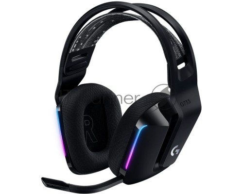 Наушники LOGITECH G733 LIGHTSPEED Wireless RGB Gaming Headset - BLACK - 2.4GHZ - EMEA