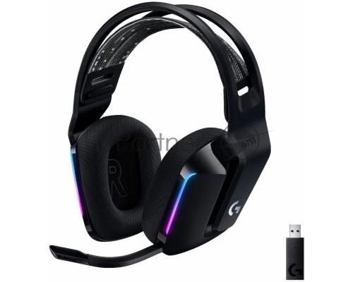 Наушники LOGITECH G733 LIGHTSPEED Wireless RGB Gaming Headset - BLACK - 2.4GHZ - EMEA