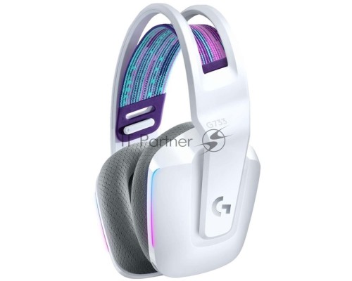 Наушники LOGITECH G733 LIGHTSPEED Wireless RGB Gaming Headset - WHITE - 2.4GHZ - EMEA