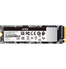 Накопитель M.2 2280 4000GB ADATA XPG SX8100 Client SSD [ASX8100NP-4TT-C] PCIe Gen3x4 with NVMe, 3500/1900, IOPS 290/240K, MTBF 2M, 3D TLC, 2560TBW, 0,35DWPD, NVMe 1.3, RTL