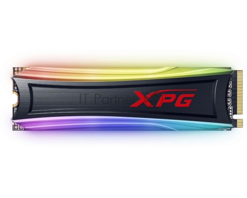 Накопитель M.2 2280 4TB ADATA XPG SPECTRIX S40G RGB Client SSD [AS40G-4TT-C] PCIe Gen3x4 with NVMe, 3500/1900, IOPS 290/240K, MTBF 2M, 3D TLC, 2560TBW, 0.35DWPD, Customizable RGB lighting, Heatsink, RTL