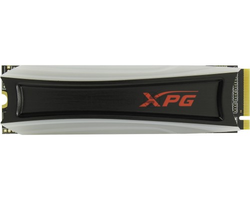 Накопитель M.2 2280 4TB ADATA XPG SPECTRIX S40G RGB Client SSD [AS40G-4TT-C] PCIe Gen3x4 with NVMe, 3500/1900, IOPS 290/240K, MTBF 2M, 3D TLC, 2560TBW, 0.35DWPD, Customizable RGB lighting, Heatsink, RTL