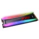Накопитель M.2 2280 4TB ADATA XPG SPECTRIX S40G RGB Client SSD [AS40G-4TT-C] PCIe Gen3x4 with NVMe, 3500/1900, IOPS 290/240K, MTBF 2M, 3D TLC, 2560TBW, 0.35DWPD, Customizable RGB lighting, Heatsink, RTL