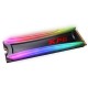 Накопитель M.2 2280 4TB ADATA XPG SPECTRIX S40G RGB Client SSD [AS40G-4TT-C] PCIe Gen3x4 with NVMe, 3500/1900, IOPS 290/240K, MTBF 2M, 3D TLC, 2560TBW, 0.35DWPD, Customizable RGB lighting, Heatsink, RTL