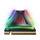 Накопитель M.2 2280 4TB ADATA XPG SPECTRIX S40G RGB Client SSD [AS40G-4TT-C] PCIe Gen3x4 with NVMe, 3500/1900, IOPS 290/240K, MTBF 2M, 3D TLC, 2560TBW, 0.35DWPD, Customizable RGB lighting, Heatsink, RTL