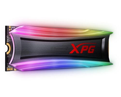 Накопитель M.2 2280 4TB ADATA XPG SPECTRIX S40G RGB Client SSD [AS40G-4TT-C] PCIe Gen3x4 with NVMe, 3500/1900, IOPS 290/240K, MTBF 2M, 3D TLC, 2560TBW, 0.35DWPD, Customizable RGB lighting, Heatsink, RTL