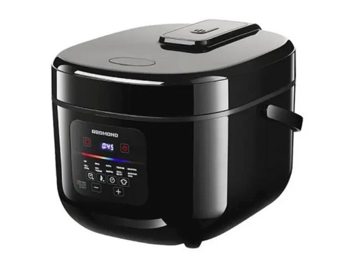 [Мультиварка] REDMOND MC100 Мультиварка, 860 Вт, 5 л, 12 программ, чёрный/ металлик