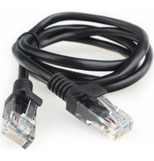 Гарнизон PC-UTP-5e-1-BK кат.5e, Патч-корд UTP 1м, литой, многожильный (чёрный)