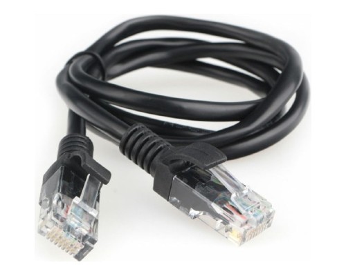 [Коммутационный шнур] Гарнизон PC-UTP-5e-1-BK кат.5e, Патч-корд UTP 1м, литой, многожильный (чёрный)