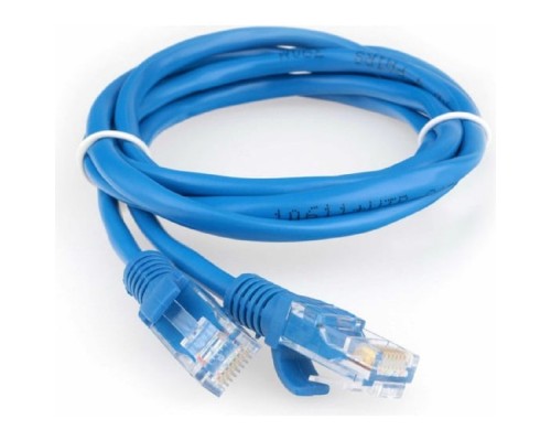 [Коммутационный шнур] Гарнизон PC-UTP-5e-1.5-B кат.5e, Патч-корд UTP 1.5м, литой, многожильный (синий)