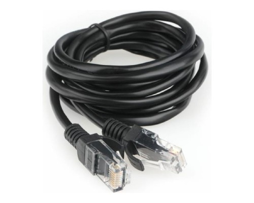 [Коммутационный шнур] Гарнизон PC-UTP-5e-2-BK кат.5e, Патч-корд UTP 2м, литой, многожильный (чёрный)