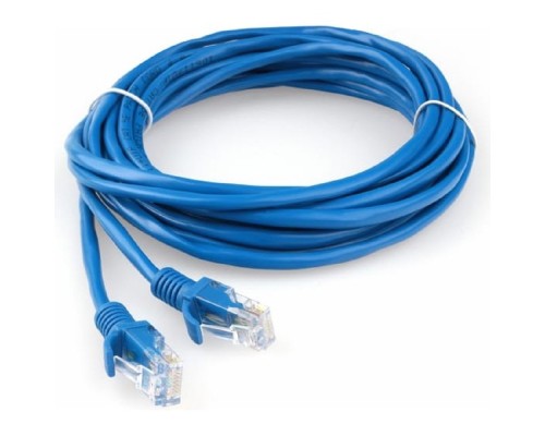 [Коммутационный шнур] Гарнизон PC-UTP-5e-5-B кат.5e, Патч-корд UTP 5м, литой, многожильный (синий)