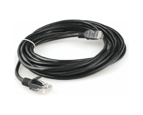 [Коммутационный шнур] Гарнизон PC-UTP-5e-5-BK кат.5e, Патч-корд UTP 5м, литой, многожильный (чёрный)