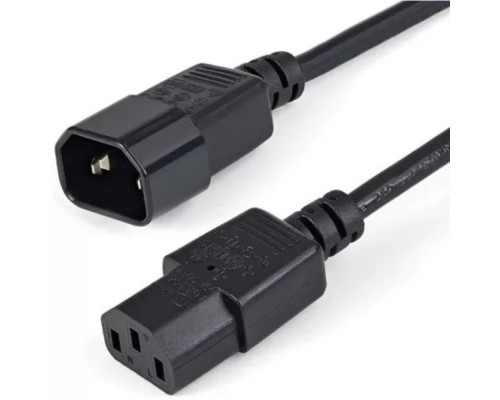 [кабель] Filum Кабель питания FL-PC10-C13-C14-1.2M С13- C14, 3х0.75мм?, 220В, 10A, чёрный, 1.2 м. [FL-PC10-C13-C14-1.2M]