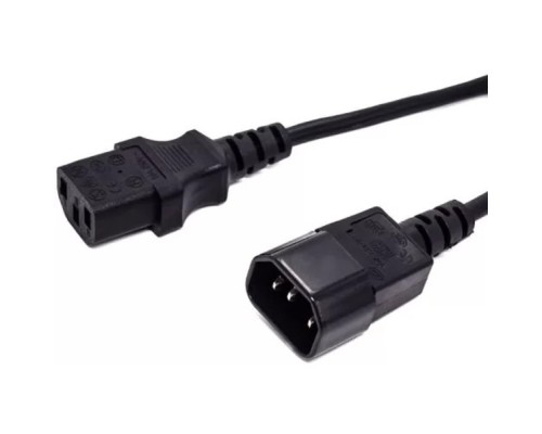 [кабель] Filum Кабель питания FL-PC16-C13-C14-0.6M С13- C14, 3х1 мм?, 220В, 10A, чёрный, 0.6 м.[FL-PC16-C13-C14-0.6M]