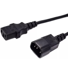Кабель питания Filum FL-PC16-C13-C14-1.8M С13- C14, 3х1 мм?, 220В, 10A, чёрный, 1.8 м.[FL-PC16-C13-C14-1.8M]