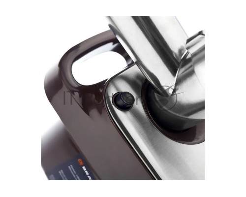 Мясорубка BRAYER 1601BK, 1300 Вт,реверс, насадки кеббе, колбасы, 2 диска, отсек для хранения, толкат