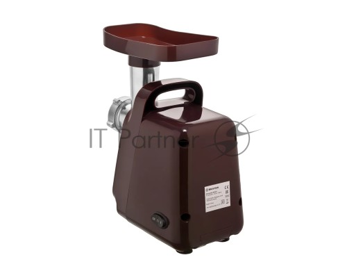 Мясорубка BRAYER 1601BK, 1300 Вт,реверс, насадки кеббе, колбасы, 2 диска, отсек для хранения, толкат