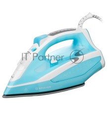 Паровой утюг 4000BR BRAYER 2600 Вт,  керамич. автооткл.,Пар 140 г/м LED, и, антикапля, cпрей.