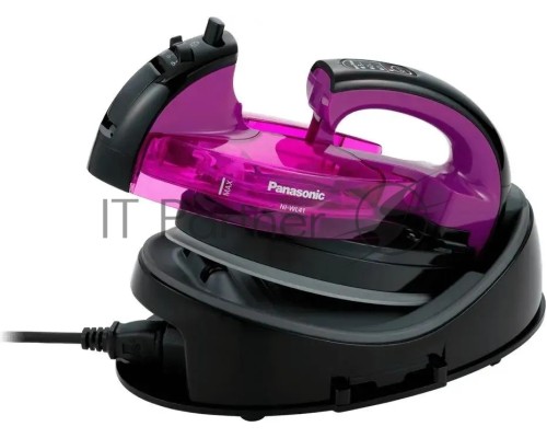 Утюг  Panasonic NI-WL41VTW Мощность 1550Вт, подошва для глажения в любом направлении, Беспроводной, паровой удар 53 г, Съёмный резервуар для воды, Автовыключение