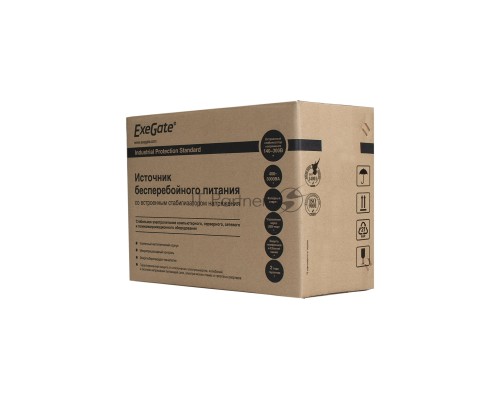 Источник бесперебойного питания ExeGate EP285542RUS Power Back BNB-650.LED.AVR.C13.RJ.USB <650VA/360W, LED, AVR,4*IEC-C13, RJ45/11, USB, Black>