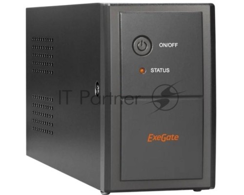 Источник бесперебойного питания ExeGate EP285474RUS Power Back BNB-850.LED.AVR.EURO.RJ.USB <850VA/480W, LED, AVR,2 евророзетки, RJ45/11, USB, Black>