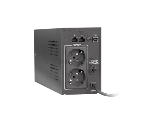 Источник бесперебойного питания ExeGate EP285474RUS Power Back BNB-850.LED.AVR.EURO.RJ.USB <850VA/480W, LED, AVR,2 евророзетки, RJ45/11, USB, Black>