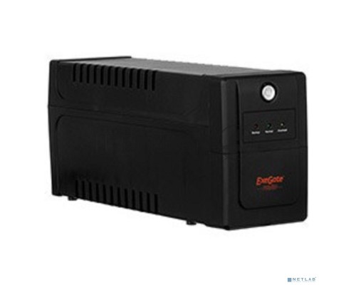 Источник бесперебойного питания ExeGate EP285474RUS Power Back BNB-850.LED.AVR.EURO.RJ.USB <850VA/480W, LED, AVR,2 евророзетки, RJ45/11, USB, Black>