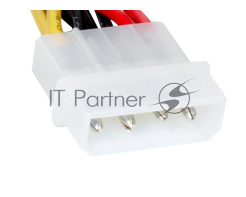 Кабель питания EX138936RUS SATA ExeGate EX-CC-SATA-PS (Molex 4pin/SATA15pin, 0,15м)