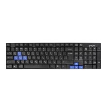 Клавиатура ExeGate EX283618RUS Professional Standard LY-402N (USB, полноразмерная, 102кл, 8 голубых клавиш, черная, Color box)