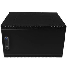 ЦМО Шкаф телекоммуникационный настенный 6U (600 x 650) дверь металл, цвет черный (ШРН-6.650.1-9005)