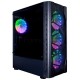Компьютерный корпус 1STPLAYER D4-BK-4G6 DK D4 BLACK / ATX, tempered glass, metal mesh / 4x 120mm LED fans inc. / D4-BK-4G6