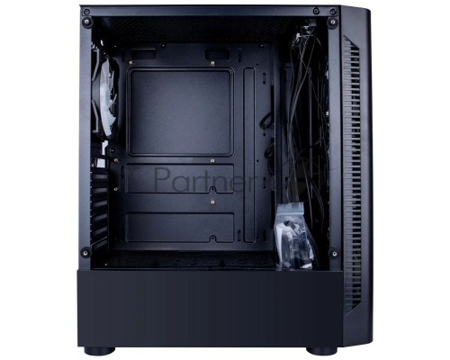 Компьютерный корпус 1STPLAYER D4-BK-4G6 DK D4 BLACK / ATX, tempered glass, metal mesh / 4x 120mm LED fans inc. / D4-BK-4G6