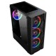 Компьютерный корпус 1STPLAYER D4-BK-4G6 DK D4 BLACK / ATX, tempered glass, metal mesh / 4x 120mm LED fans inc. / D4-BK-4G6