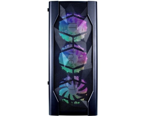 Компьютерный корпус 1STPLAYER D4-BK-4G6 DK D4 BLACK / ATX, tempered glass, metal mesh / 4x 120mm LED fans inc. / D4-BK-4G6