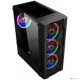 Компьютерный корпус 1STPLAYER D4-BK-4G6 DK D4 BLACK / ATX, tempered glass, metal mesh / 4x 120mm LED fans inc. / D4-BK-4G6